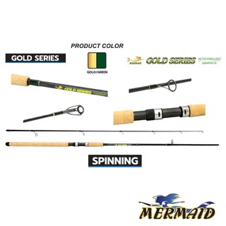 คันหน้าดิน MERMAID GOLD SERIES 2 ท่อน คัน Spinning