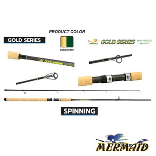 คันหน้าดิน MERMAID GOLD SERIES 2 ท่อน คัน Spinning