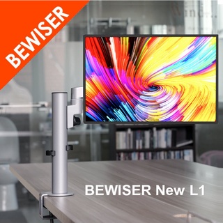 BEWISER L1 NEW&lt;9Kg&gt;รุ่นใหม่ ขาตั้งคอม จอมอนิเตอร์ VESA 10"-32" แขนปรับสูง หมุน360 ํอลูมินั่ม Monitor Mount Desk Stand