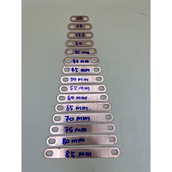 แผ่น บัสบาร์ ทองแดงแท้ (จำนวน1ชิ้น) / หางปลาทองแดงแท้ สำหรับต่อแบตเตอรี่ลิเธียมฟอสเฟต LifePo4,NMC / 