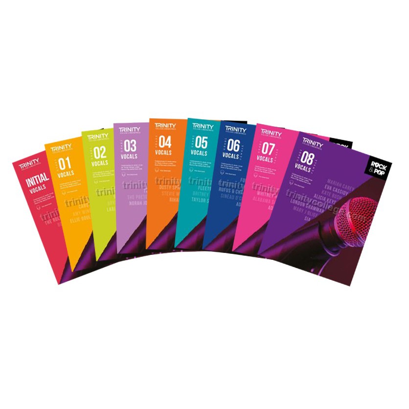 Trinity Rock & Pop 2018 Vocals Initial-Grade 8 in