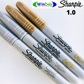 ปากกา Sharpie	ปากกาชาร์ปี้เมทาลิค permanent marker 1.0 ทอง เงิน