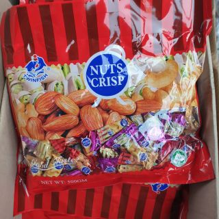 Nuts crisp ขนมถั่วตุ๊บตั๊บ ถั่ว nut crisp 500 กรัม