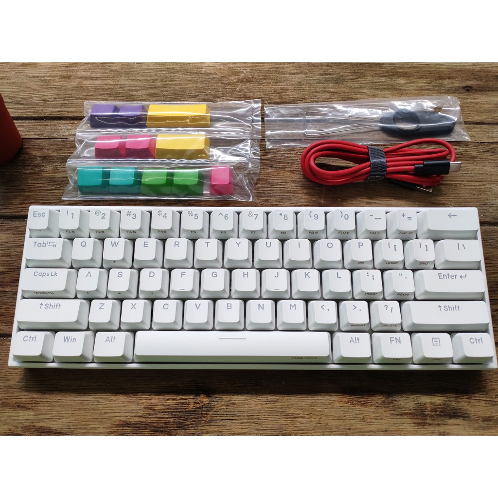 ♛✢❈Anne pro 2 คีย์บอร์ดไร้สาย Machanical keyboard ประกันร้านไทย M6vQ