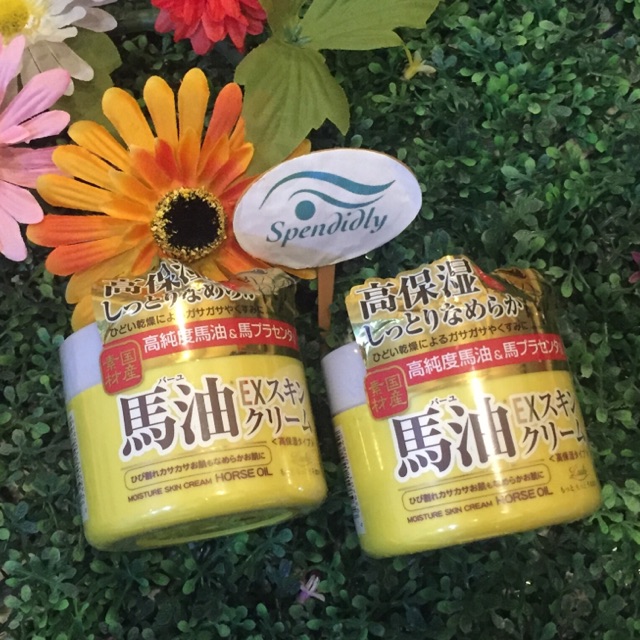 แท้ 💯Loshi Moisture Skin Cream Horse Oil 100g  320฿ คุ้มมาก  made in japan