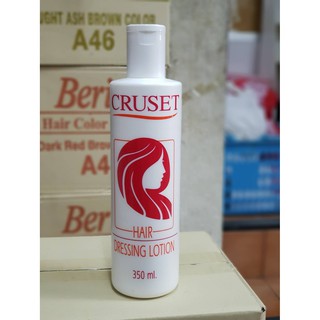 ครูเซ็ท น้ำมันแต่งผม (สูครน้ำมันวาว) 350มล. Cruset Hair Dressing Lotion 350ml.