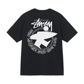 เสื้อยืดพิมพ์ลายแฟชั่น STUSSY เสื้อยืดย้อมสีรากบีช สวยหรู