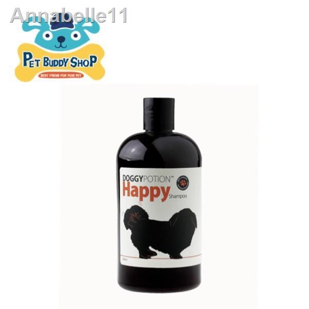 จัดส่งที่รวดเร็วราคาต่ำสุด☋Doggy Potion Happy Shampoo แชมพูสุนัข กลิ่น โอ๊ตมีลและไบโอติน 500 ml