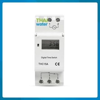 Timer Switch Digital ทามเมอร์ เครื่องตั้งเวลา 12V 24V 220V 16 โปรแกรม รุ่น THC15A
