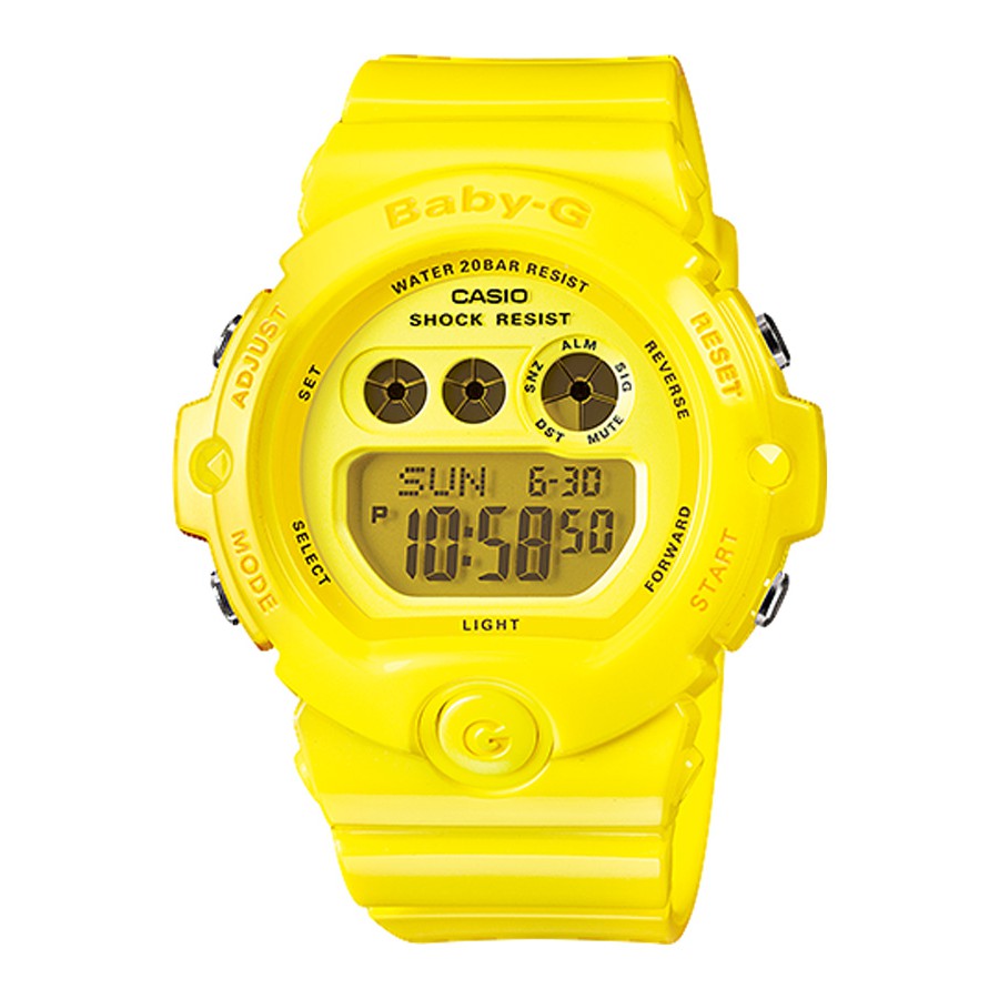 Casio Baby-G นาฬิกาข้อมือผู้หญิง สายเรซิ่น รุ่น BG-6902-9 - สีเหลือง