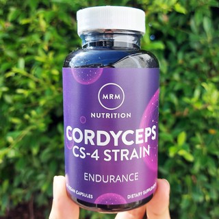 50% OFF ราคา Sale!!! โปรดอ่าน EXP: 11/2022 ถั่งเช่า สายพันธ์ที่ดีที่สุด Cordyceps CS-4 Strain 60 Vegan Capsules (MRM®)