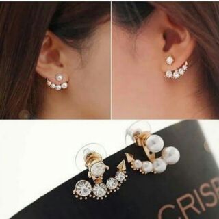 Pearl-diamond earring