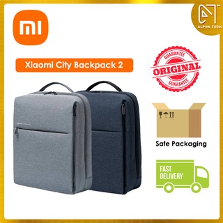 [MY] Xiaomi Mi City กระเป๋าเป้สะพายหลัง 2 สีฟ้า เทาเข้ม เทาอ่อน Xiaomi