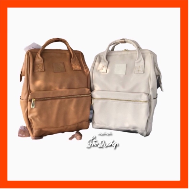 {รุ่นใหม่ มีป้ายกันปลอม} ANELLO RE: MODEL Synthetic leather backpack รุ่น【AU-B3501】