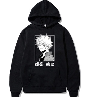 เสื้อกันหนาว มีฮู้ด พิมพ์ลายการ์ตูนญี่ปุ่น My Hero Academia พลัสไซซ์ สําหรับผู้ชาย เพื่อน XY