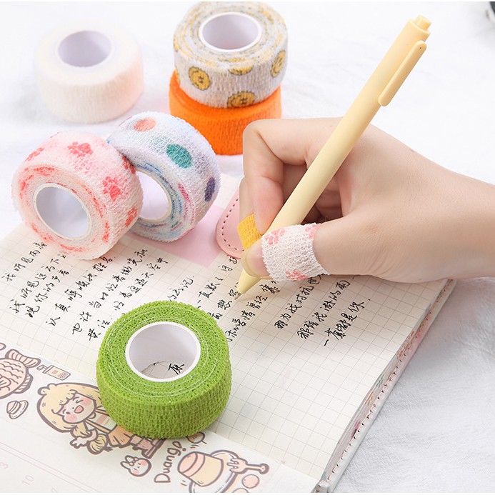 Cute finger bandage Student writing finger guard wear proof tape Cartoon cocoon proof self adhesive 