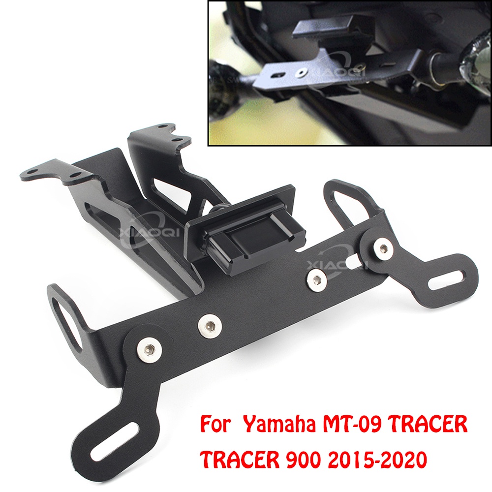 ใบอนุญาตกรอบผู้ถือหาง Tidy Eliminator จดทะเบียนโคมไฟ LED สําหรับ Yamaha MT09 MT-09 Tracer 900 Tracer900 2015 2016 2017 2018 2019 2020 รถจักรยานยนต์อุปกรณ์เสริม