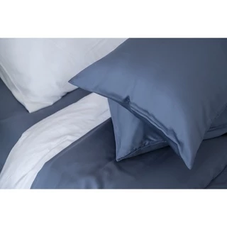 ปลอกหมอนหนุนใยไผ่ 1 ชิ้น เส้นใยธรรมชาติ 100% ถนอมผิวหน้า สีพื้น pillowcase