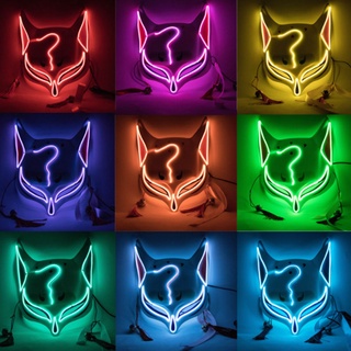 ใหม่ หน้ากากสุนัขจิ้งจอก เรืองแสง LED สีแดง สําหรับดําน้ํา