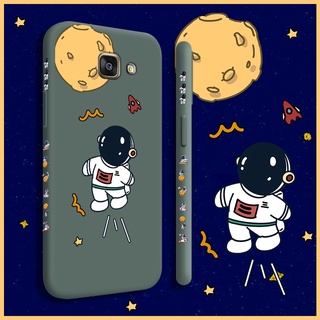 เคสสำหรับ Samsung galaxy J7 2016 J7 2017 J7 Pro J7 Prime J7 Prime2018 เคสการ์ตูน NASA นักบินอวกาศ Moon ซิลิโคนนิ่มแบบเต็มกล้องเคสกันกระแทกด้านหลังเคสใส่โทรศั