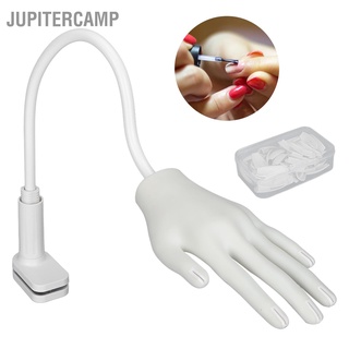 Jupitercamp หุ่นมือซิลิโคน ข้อต่องอได้ สําหรับฝึกทําเล็บ