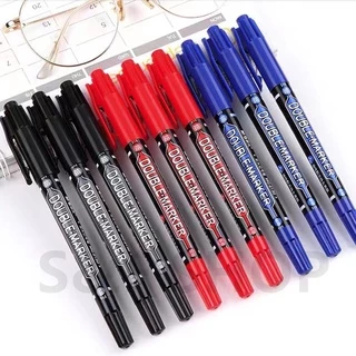 พร้อมส่ง M&G ปากกาเมจิก เขียนแผ่นซีดี 2 หัว รุ่น MG-2130 ขนาด 1.5/0.5 มม. มี3สีให้เลือก(ราคาต่อด้าม)#ปากกา #maekerpen