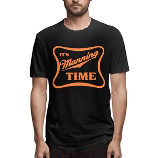 เสื้อยืด ลาย Peyton Manning Denver Broncos “Its Manning Time” สีดํา