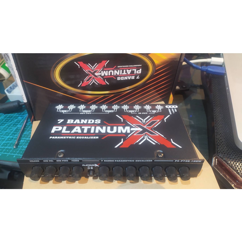 (ปลายทาง+ส่งฟรี) PLATINUM-X ปรีแอมป์รถยนต์ 7 แบนด์ PX736.1 แท้
