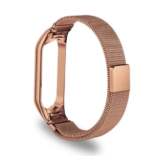 สายรัด Mi Band 3 สายรัดโลหะสแตนเลส Xiaomi Band 3 4 5 6 7 8 สายรัดแบบ Milanese Loop miband 8/9/10