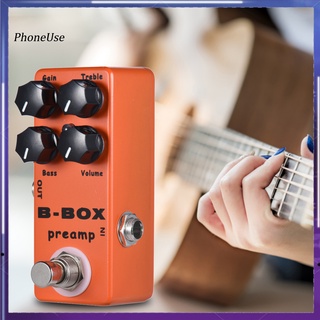 แป้นเหยียบเอฟเฟคกีตาร์ อลูมิเนียมอัลลอย PU B-Box Preamp