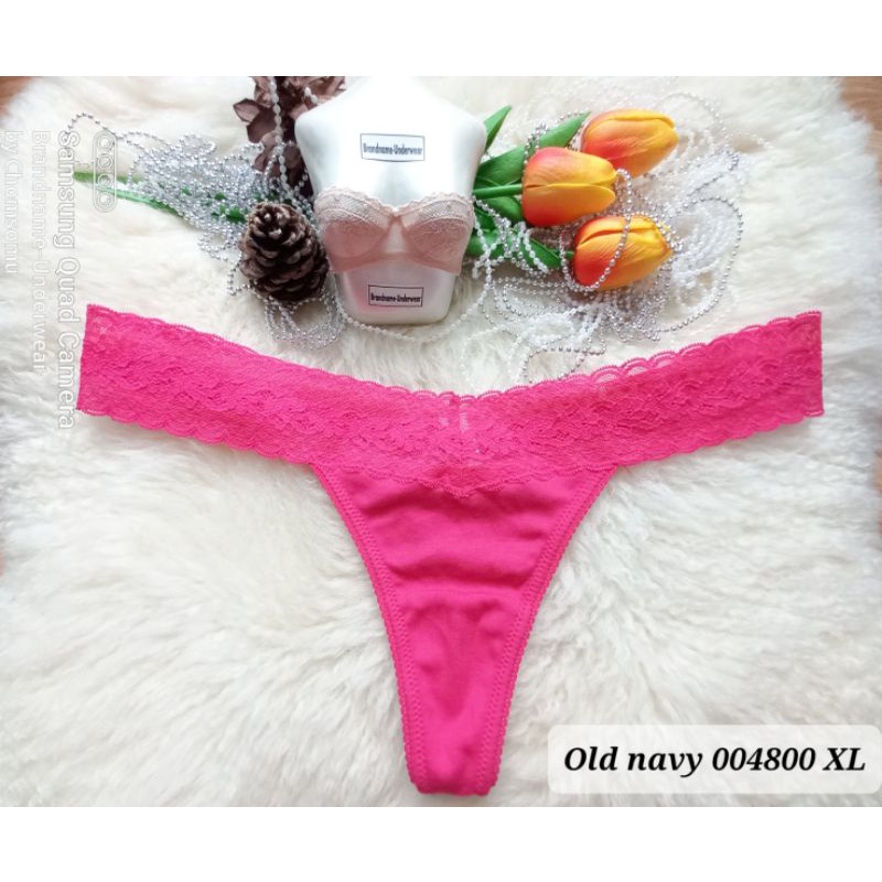 ld navy Size XS,S,M,L,XL ชุดชั้นใน/กางเกงใน ทรงจีสตริง G-string 004800