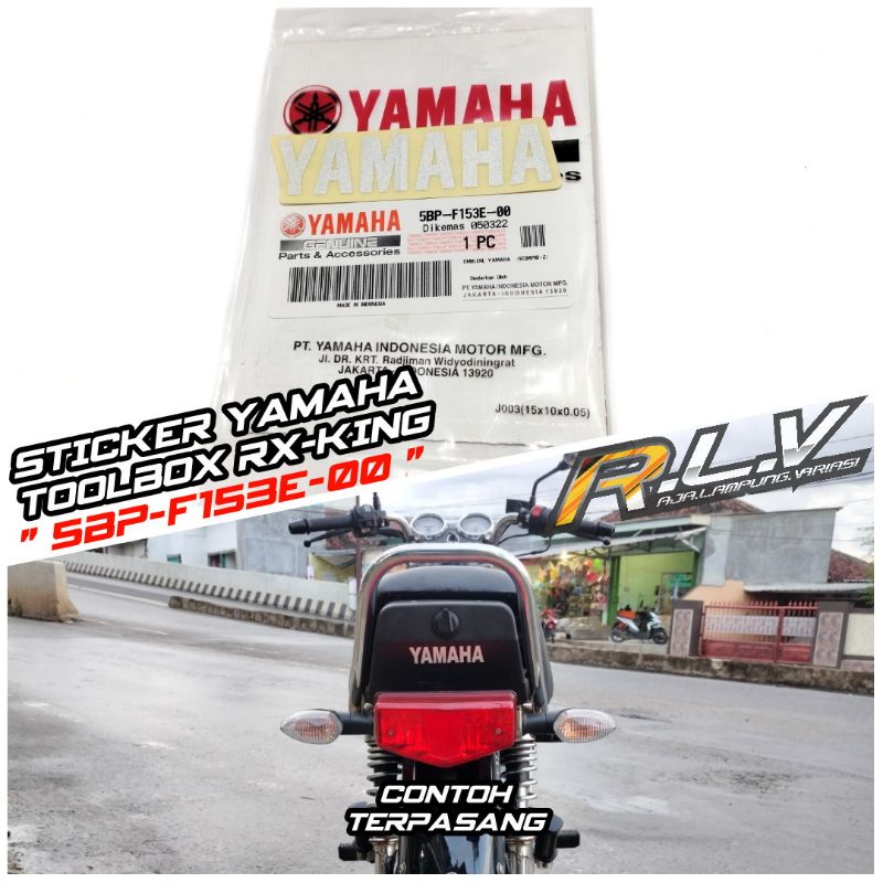 สติ๊กเกอร์กล่องเครื่องมือ YAMAHA ดั้งเดิม 5BP-F153E-00 RX KING