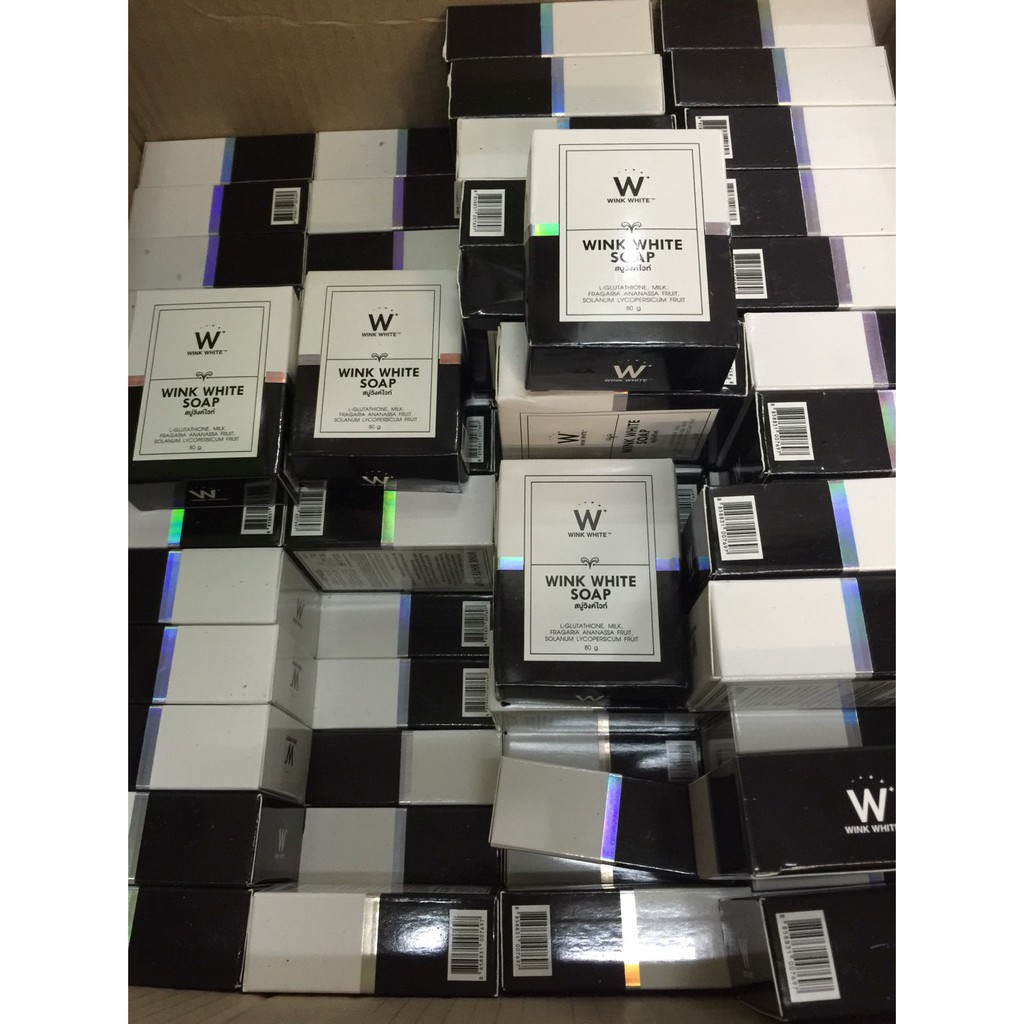 Wink White Soap สบู่กลูต้า สบู่วิงค์ไวท์  80 g.