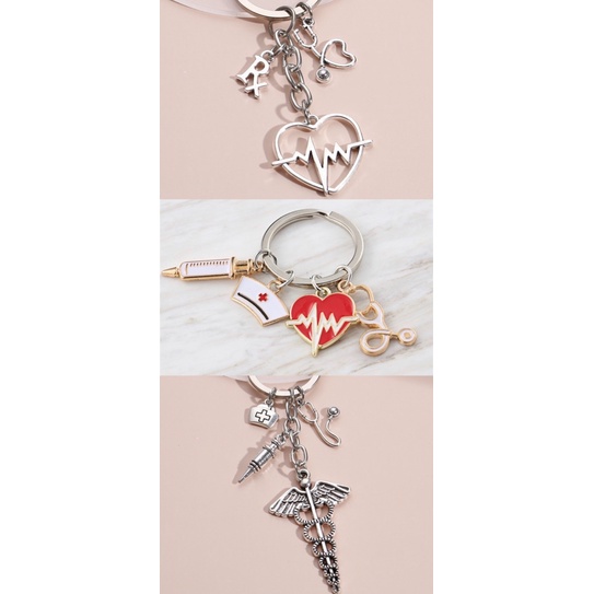 พวงกุญแจ ที่ระลึกเจ้าที่ทางการแพทย์ แพทย์ ทันตแพทย์ เภสัชกร พยาบาล กู้ชีพ - รูปที่ 3