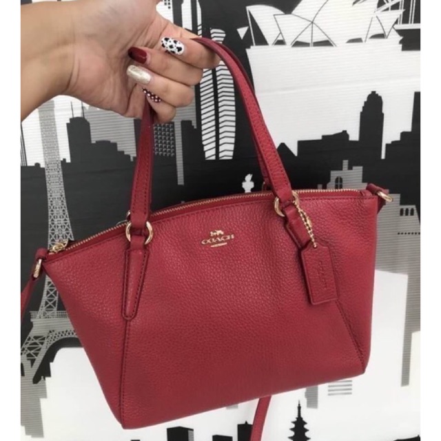 MINI KELSEY SATCHEL COACH F57563 สีแดง