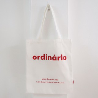 Ordinário Tote Bag กระเป๋าผ้า Ordinário; Ordinary Sunday