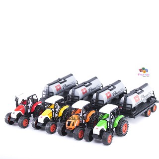 ProudNada Toys รถฟาร์มมีเฟืองบรรทุกน้ำ TRUCK FARM WORLD SET NO.1018-15