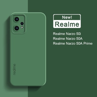 เคสซิลิโคนนิ่ม สีพื้น สําหรับ Realme Narzo N55 50A Prime 30A 20A 10A 50i 50 Pro 5G