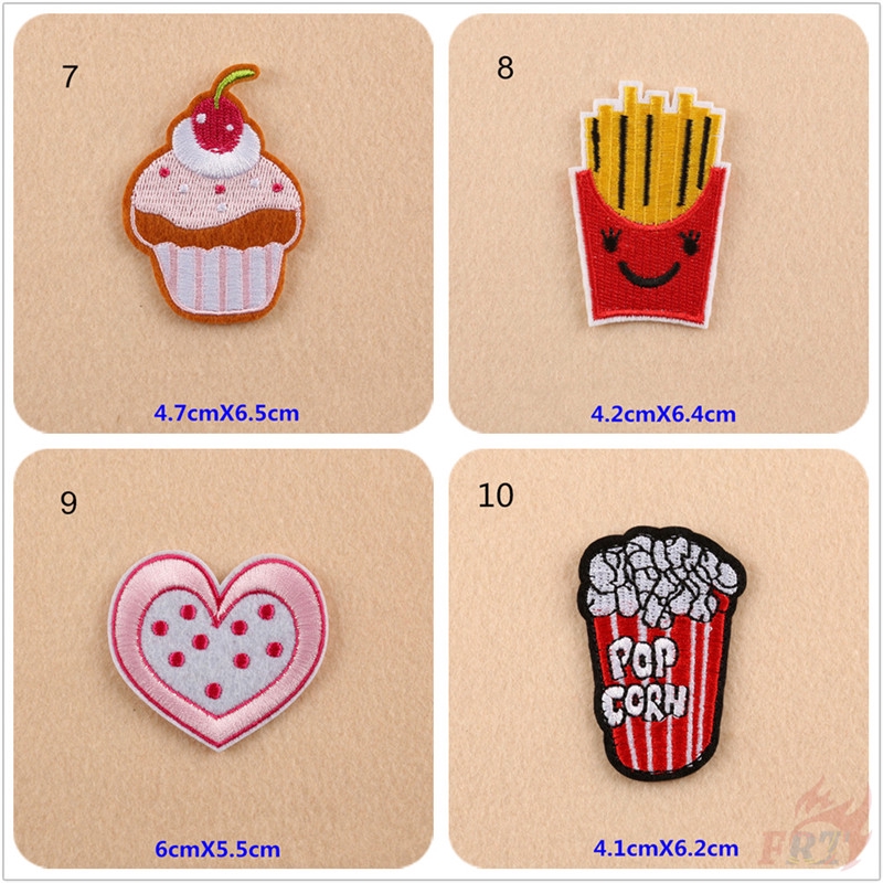 แผ่นแพทช์รูปอาหารสําหรับตกแต่งเสื้อผ้า 1 ชิ้น - รูปที่ 7