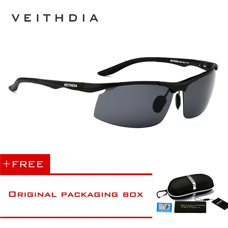 Veithdia Brand New Aluminum Polarized Sunglasses Men 3color Lense Sports Sun Glasses Driving 7459