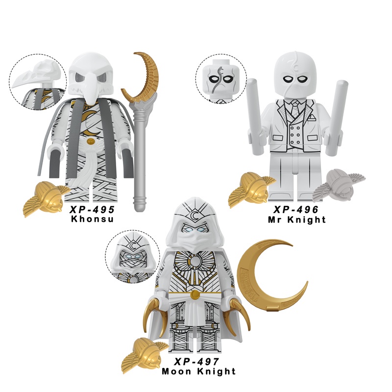 Super Heroes ภาพยนตร์ Series Moon Knight Layla Konesu อิฐ Building Block คอลเลกชันการศึกษาของเล่นเด็ก Juguetes KT1065
