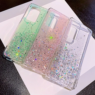 B Ling g litter ดาวพื้นที่นุ่ม TPU ปกหลัง VIVO V17 V19 Y50 Y30 X50 X50PRO S7 Soft TPU Case Clear Cover