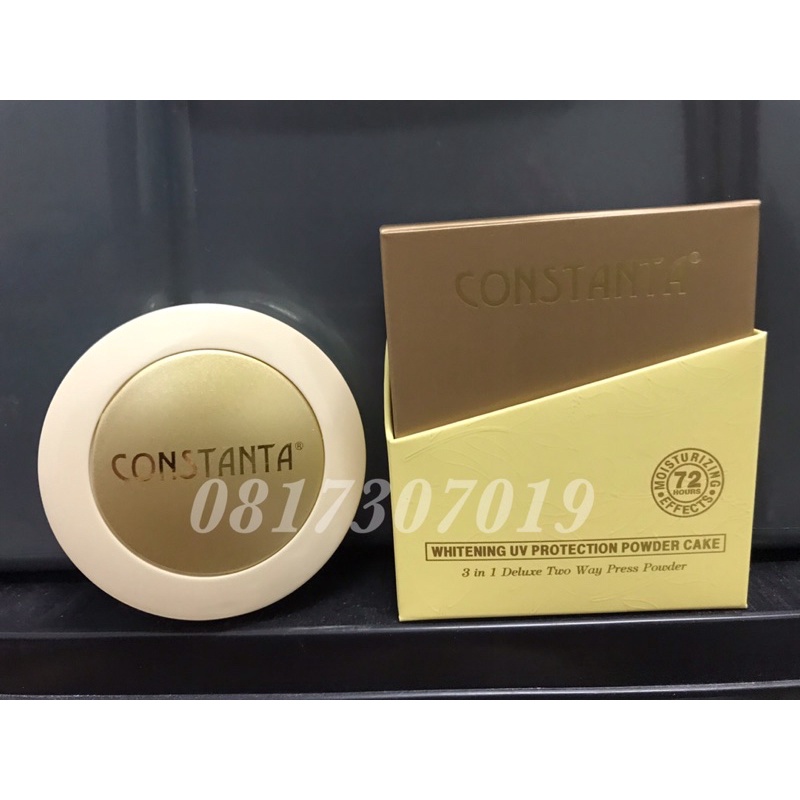 🔥แท้100%🔥CONSTANTA แป้งพัฟตลับทอง WHITENING UV PROTECTION POWDER CAKE