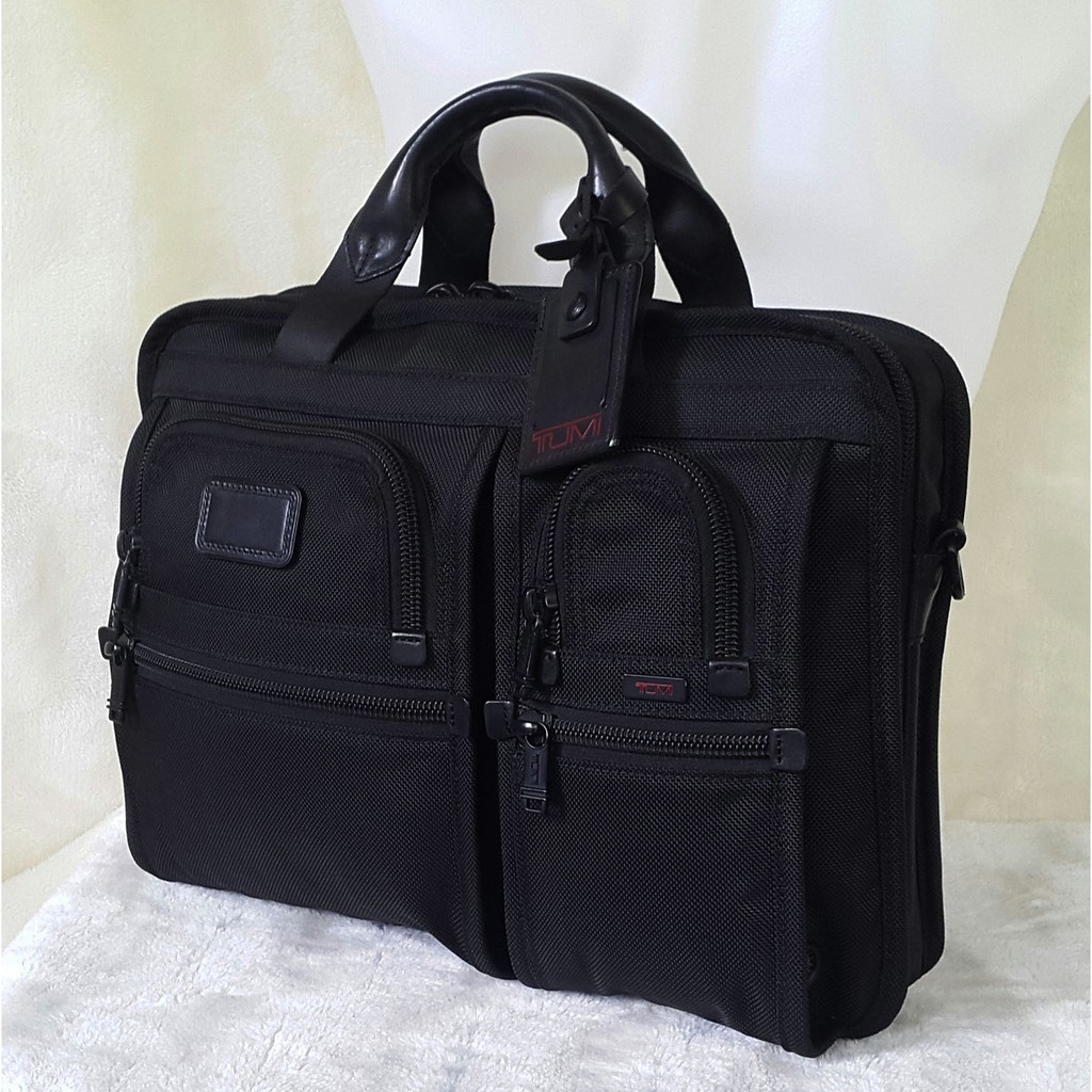 กระเป๋ามือสอง ของแท้100% TUMI Alpha T-Pass Laptop Briefcase Ballistic Nylon