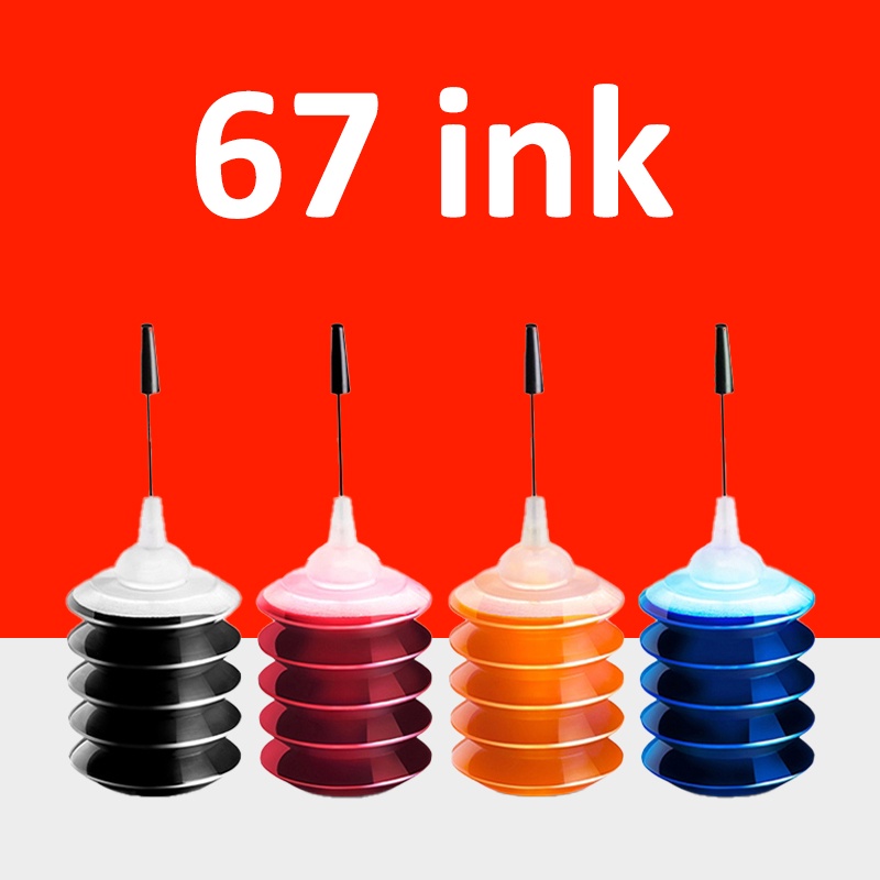 HP 67 หมึก HP 67XL สีดำ HP67 หมึก HP67XL หมึกเติมสำหรับ 2724 2725 2722 2723 2752 2755 2330 2331 2332