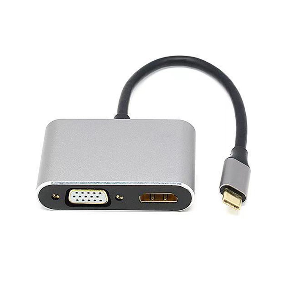 Durable Portable Laptop Stable Signal 4 Ports TV Projector Strong Compatibility HD VGA Mice Keyboard HUB Adapter #5