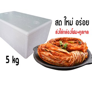 &gt;&gt;ส่งจากไทย&gt;&gt;กิมจิเกาหลี...พรีเมี่ยม🚩5 kg .กิมจินำเข้า อร่อย รสชาติต้นตำหรับ นำเข้าจากเกาหลี [[พร้อมส่ง]]