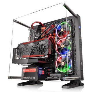 CASE (เคสคอมพิวเตอร์) THERMALTAKE CORE P3TG TemperedGlass Snow Edition/BLACK(มี2สี สีขาว/สีดำ)ATX Open Frame ChassisCase