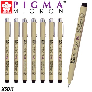 ปากกาหัวเข็ม Sakura Pigma Micron หมึกสีดำ