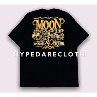 เสื้อยืด MOONEYES YOKOHAMA BLACK IMPORT ORIGINAL FULL LABEL